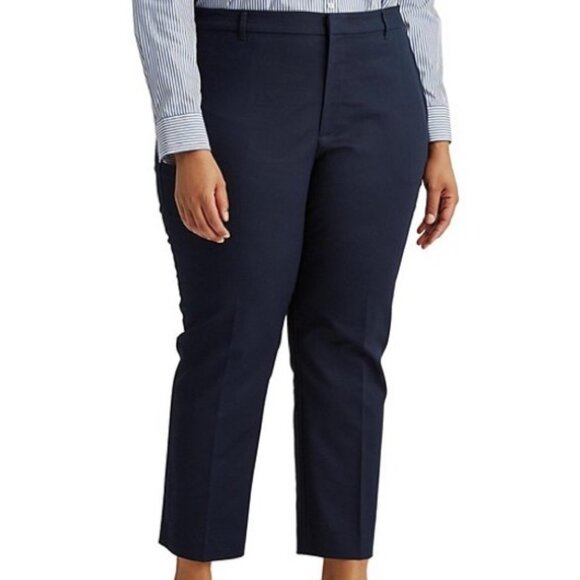 Lauren Ralph Lauren Pants - NWT LAUREN Ralph Lauren Navy Blue Tapered Dress Pants Women's 2X